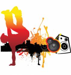 Break dancing vector image