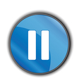 Pause button vector image