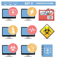 Computer Icons Set 9 vector image