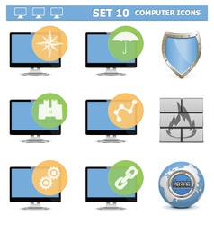 Computer Icons Set 10 vector image