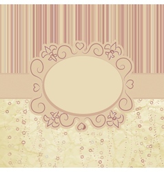Vintage Valentines Card vector image