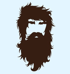 Bearded man vector image
