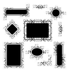 Vintage floral frame Vintage floral frame vector image