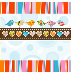 Template greeting card vector image