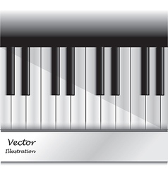 Piano keys vector image