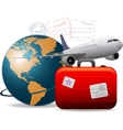 Travel airplane concept vector image
