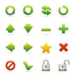 Web and internet icon set vector image