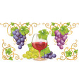 Grape elements vector image