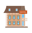 Hotel flat icon vector image