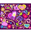 Love doodle vector image
