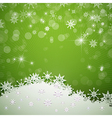 Green Merry Christmas Background vector image