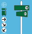 Street sign elements vector image