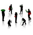Photographers vector image