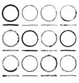 Set of round frames sloppy shape and texture vector image