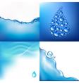 Water background vector image