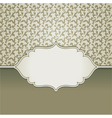 Vintage frame with copy space for text vector image