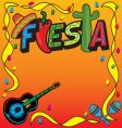 Mexican fiesta party invitation vector image