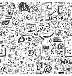 Web seamless background vector image