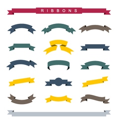 Simple ribbons vector image
