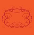 Vintage frame vector image