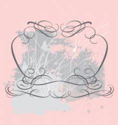 Vintage frame vector image