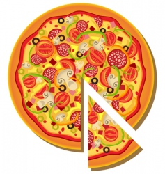 Pizza vector image