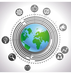 Internet concept vector image