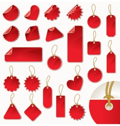Set of labels vector image