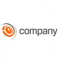 Security lock logo vector image
