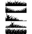 Crowd foregrounds vector image