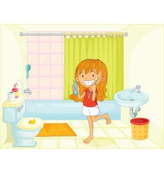 Bathroom vector image