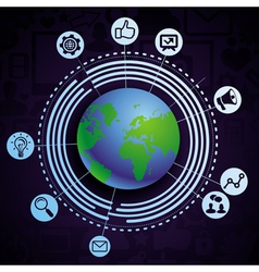 Internet concept vector image