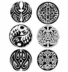 Abstract Celtic design works vector image