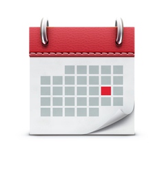 Calendar icon vector image