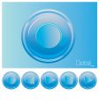 Media buttons vector image