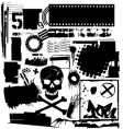 Grunge elements vector image