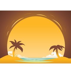 Abstract sunset background for design vector image