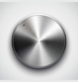 Metal volume button vector image