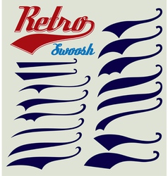 Set of calligraphic elements for design vector image