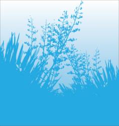 Blue flax vector image