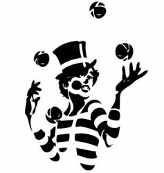 Clown illustration vector image