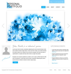 Website template vector image