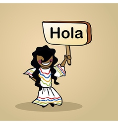Hello from Mexico people vector image