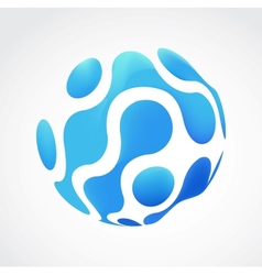 Mesh business abstract icon vector image