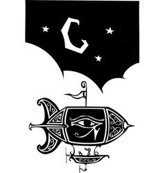 Egyptian Blimp vector image