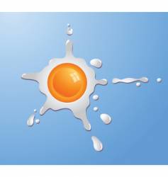 Fried egg design vector image