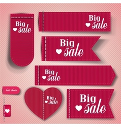 Set of bubbles stickers labels tags Big Sale vector image