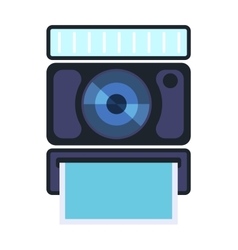 Digital photo camera isolated vector image