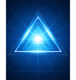 Abstract triangle tunnel background vector image