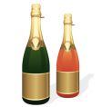 Champagne bottles vector image